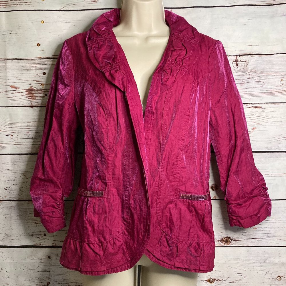 Chico's Shiny Sophistication Sharon 3/4 Sleeve | M